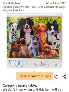 Big Ben Dog Puzzle 1000p